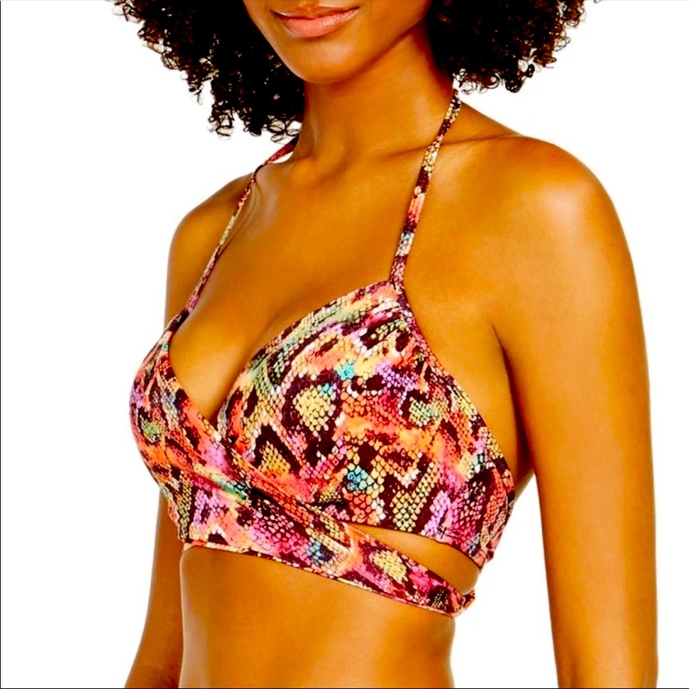 Sun Dazed Women’s Snake skin Bikini Top, NWT